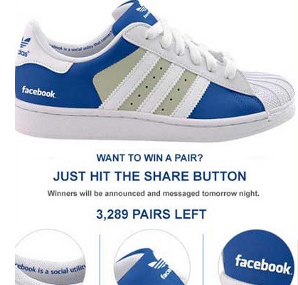 Facebook-Branded Adidas Shoes' Exposed 